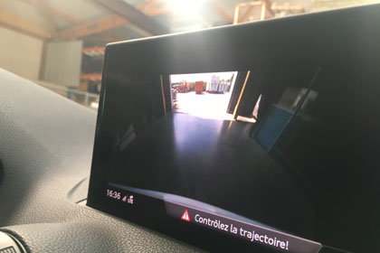 Installation caméra de recul sur audi en Alsace